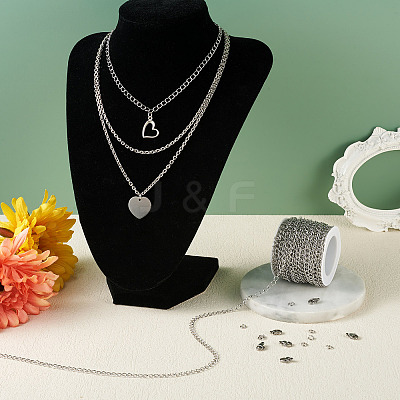 DIY Chain Bracelet Necklace Making Kit DIY-YS0001-45-1