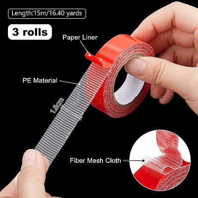 Plastic Double-Sided Adhesive Tape AJEW-WH0166-41-1