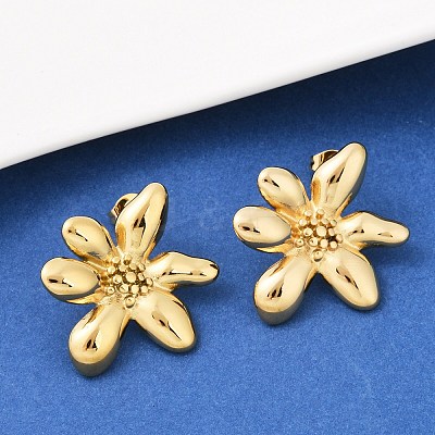 304 Stainless Steel Stud Earrings EJEW-S265-08G-1