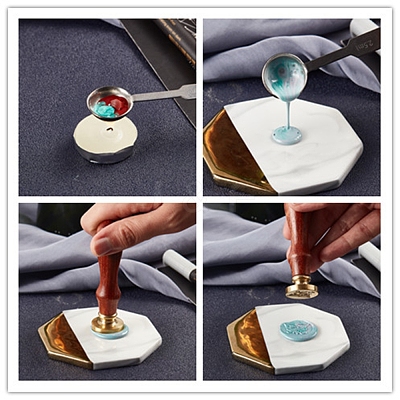 DIY Wood Wax Seal Stamp AJEW-WH0131-178-1