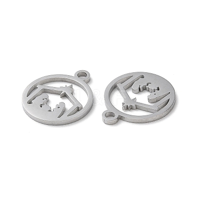 Non-Tarnish 304 Stainless Steel Charms STAS-Q303-08P-1