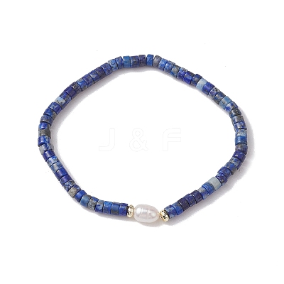 Natural Gemstone and Pearl Beads Btacelets BJEW-JB10681-1