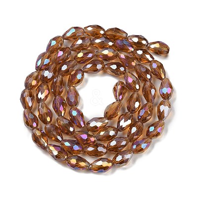 Transparent Electroplate Glass Beads Strands LS-EGLA-N013-T10mm-B16-1