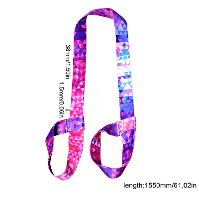 2 Pcs Polyester Yoga Mat Strap AJEW-GF0003-47-1