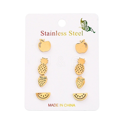 304 Stainless Steel Stud Earring Kits EJEW-H142-07G-1