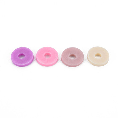 4 Colors Handmade Polymer Clay Beads CLAY-N011-032-27-1