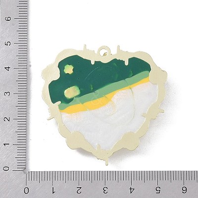 Rack Plating Alloy Enamel Pendants FIND-I038-16D-1