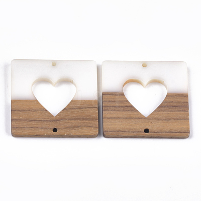 Resin & Walnut Wood Links connectors RESI-S367-01-1