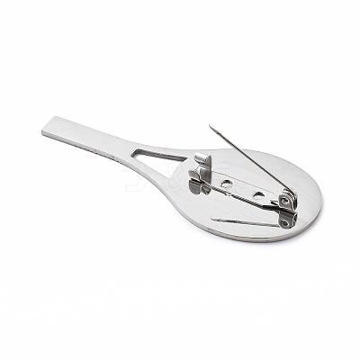 Anti-Tarnish 201 Stainless Steel Racket Brooches JEWB-C037-30P-1