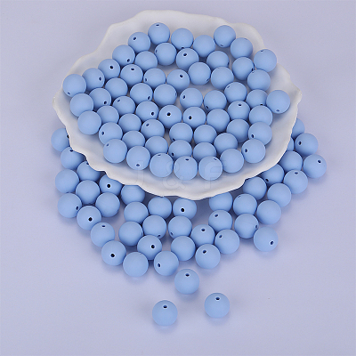 Round Silicone Focal Beads SI-JX0046A-86-1