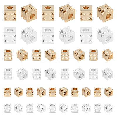 140Pcs 6 Styles Brass Beads KK-PH0003-90-1