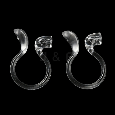 Resin Clip-on Earring Findings FIND-H046-15-1