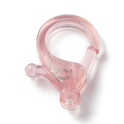 Transparent Plastic Lobster CLaw Clasps KY-H005-A08-1