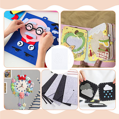 Felt Fabrics DIY-WH0591-355B-1