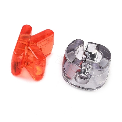 Acrylic European Beads MACR-L016-08-1