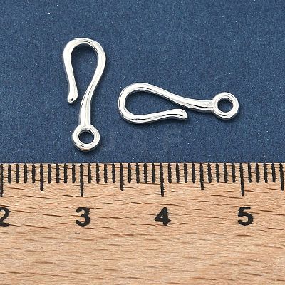 925 Sterling Silver Hook Clasps STER-A050-09A-S-1