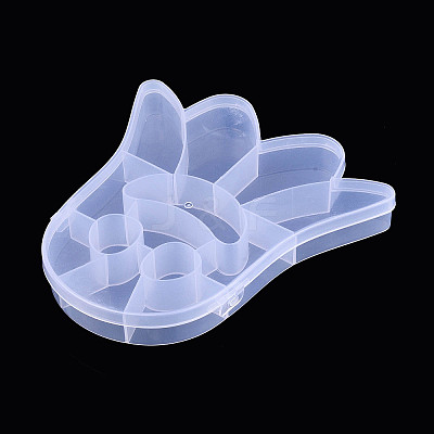 Halloween Ghost 13 Grids Plastic Bead Storage Containers with Hinged Lid CON-T001-06-1