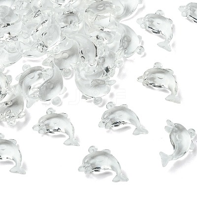 50Pcs Transparent Acrylic Pendants MACR-YW0004-34A-1