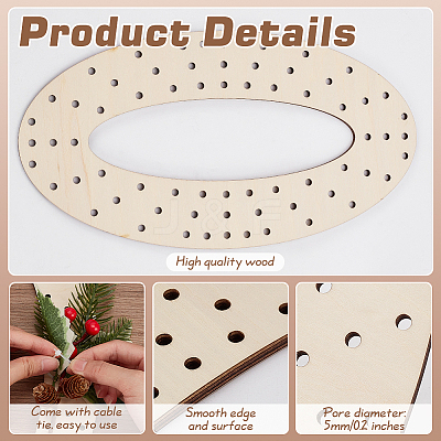 4Pcs Wood Wreath Boards DIY-FG0006-77A-1