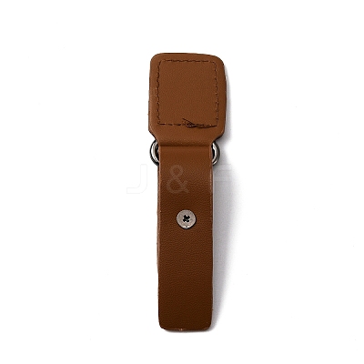 PU Imitation Leather Sew on Toggle Buckles FIND-WH0114-35B-1