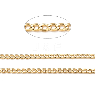 3.28 Feet Ion Plating(IP) 304 Stainless Steel Twisted Chain Curb Chains X-CHS-H007-29G-1