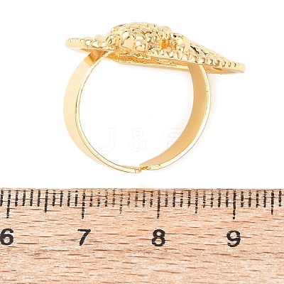 Ocean Brass Cuff Open Rings RJEW-Z129-01G-01-1