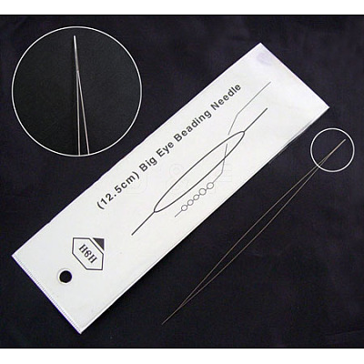 Tarnish Resistant Big Eye Beading Needle X-ES001Y-1