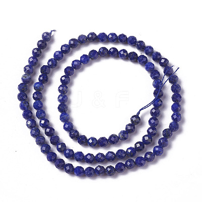 Natural Lapis Lazuli Beads Strands G-F596-15-3mm-1