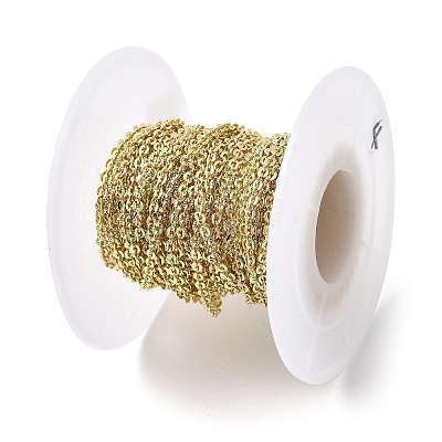 Brass Textured Cable Chains CHC-Z002-01G-1