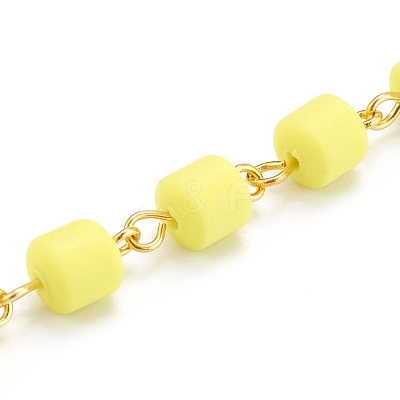 Handmade Polymer Clay Beaded Chain AJEW-JB00926-02-1
