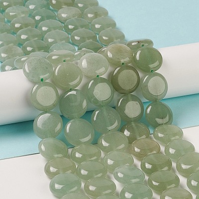 Natural Green Aventurine Beads Strands G-M403-C10-02-1