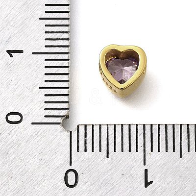 925 Sterling Silver Cubic Zirconia Beads STER-L066-06G-04-1