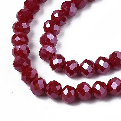 Electroplate Glass Beads Strands EGLA-A034-P2mm-A13-1