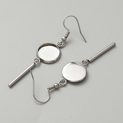 314 Stainless Steel Earring Hooks STAS-WH0046-01B-1