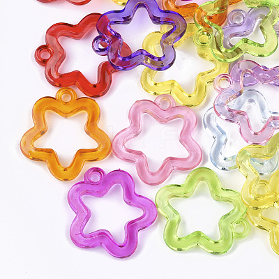 Transparent Acrylic Pendants TACR-S133-074-1
