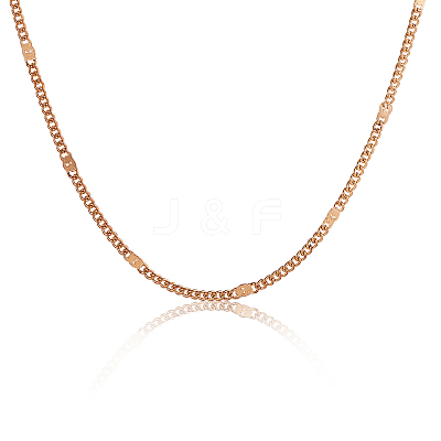 Soldered Brass Coated Iron Curb Chains CH-CJ0001-01A-KCG-1