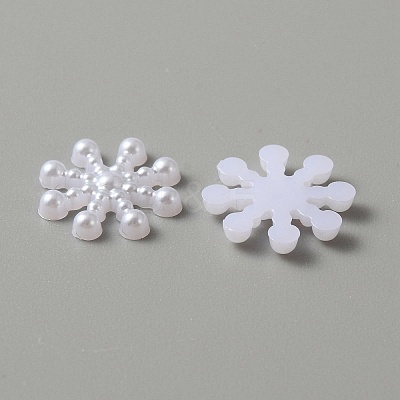 ABS Plastic Imitation Pearl Cabochons KY-WH0046-38A-1