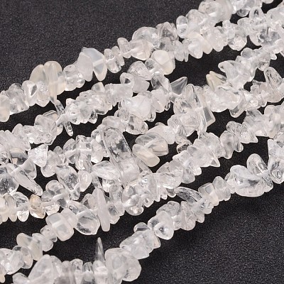 Natural Quartz Crystal Chips Beads Strands F019-1
