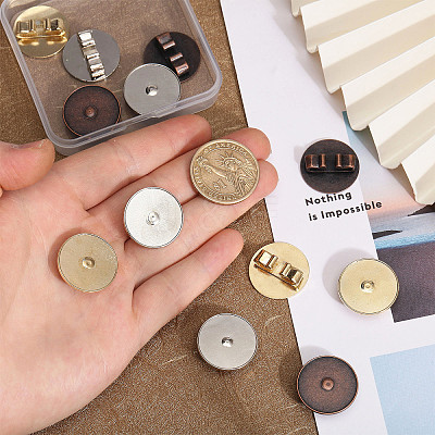 12Pcs 3 Colors Alloy Bolo Tie Slides Clasp Cabochon Settings FIND-CA0008-91-1