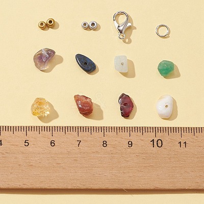DIY Gemstone Bracelet Necklace Making Kit DIY-FS0003-48-1
