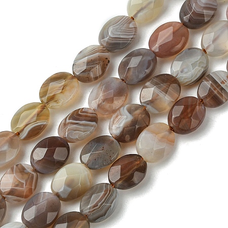 Natural Botswana Agate Beads Strands G-H004-B02-01-1