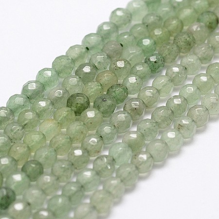 Natural Green Aventurine Beads Strands G-G736-17-10mm-1