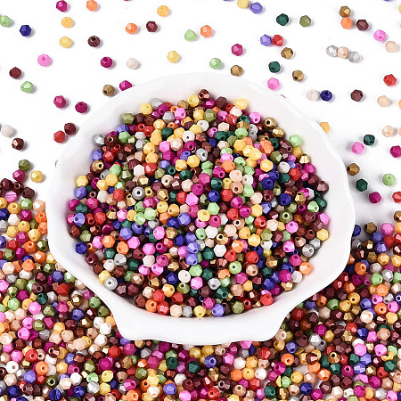 Baking Paint Pearlized Glass Seed Beads SEED-T007-21A-1
