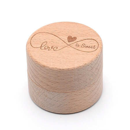 Wooden Ring Boxes OBOX-WH0006-11A-1