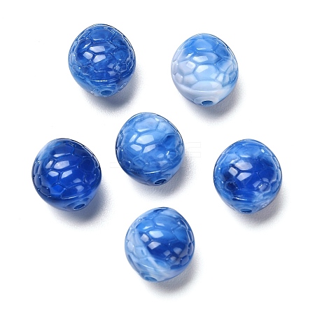 Two-tone Opaque Acrylic Beads OACR-G037-02C-1