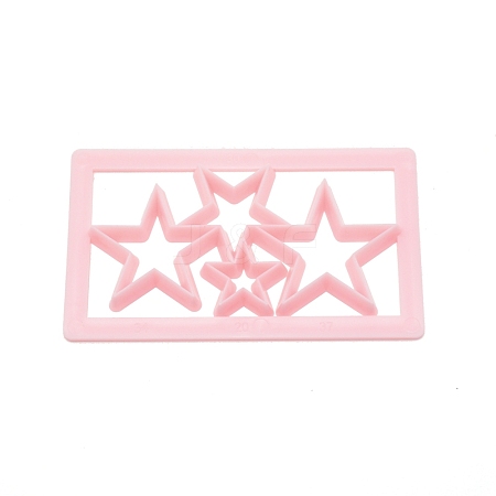 Star Plastic Baking Cake Cutting Dies Mold DIY-WH0001-80-1