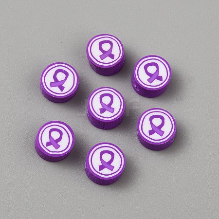 Handmade Polymer Clay Beads CLAY-WH0012-07B-1