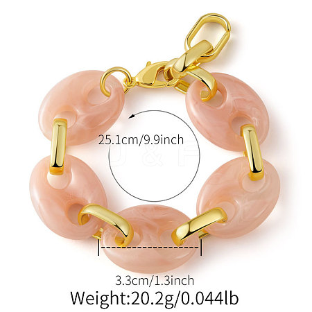 Resin Link Chain Bracelets for Women FS-WG76DA2-04-1