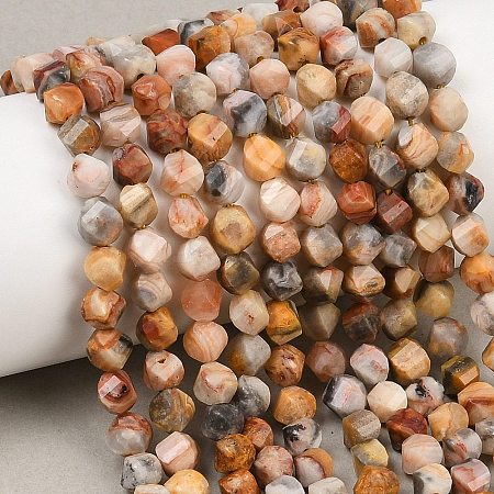 Natural Crazy Agate Beads Strands G-P611-C06-01-1