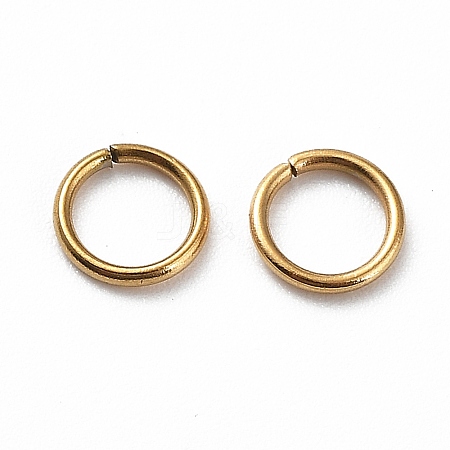Ion Plating(IP) 304 Stainless Steel Open Jump Rings X-STAS-R060-5x0.7-G-1